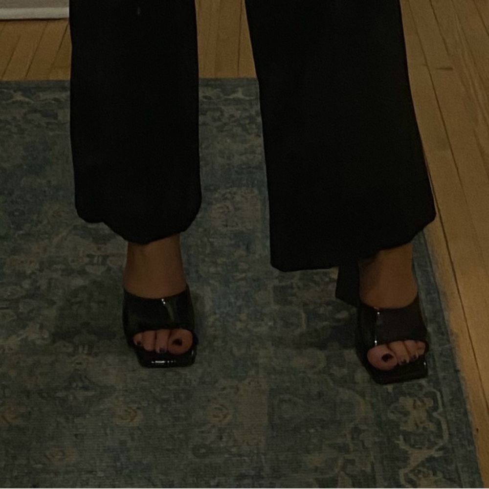 Black Heels Sandals - Size 40